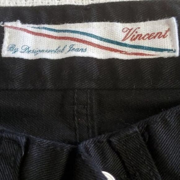 Vincent by Designerclub Jeans Aztec Embroidered Sz. 26 Black Jeans with Pockets - Picture 2 of 12